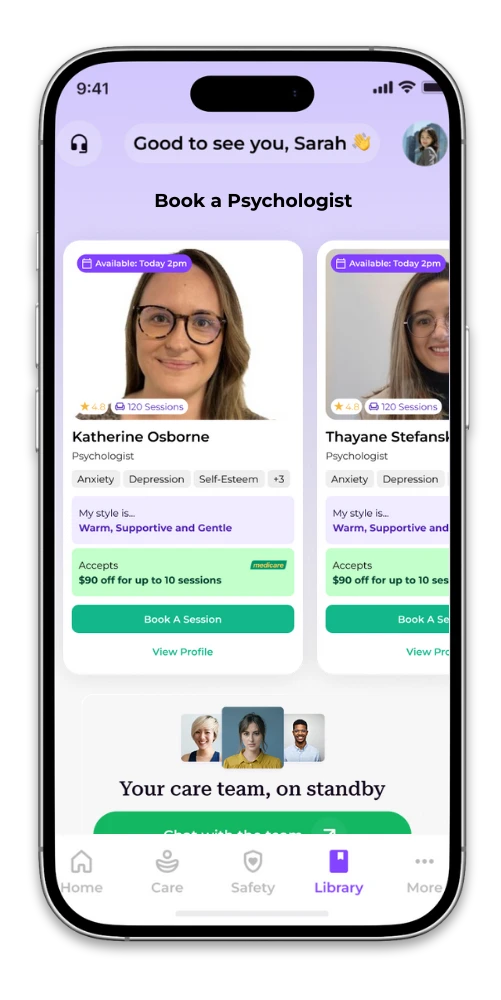 Choosing a therapist for your child in the Talked app